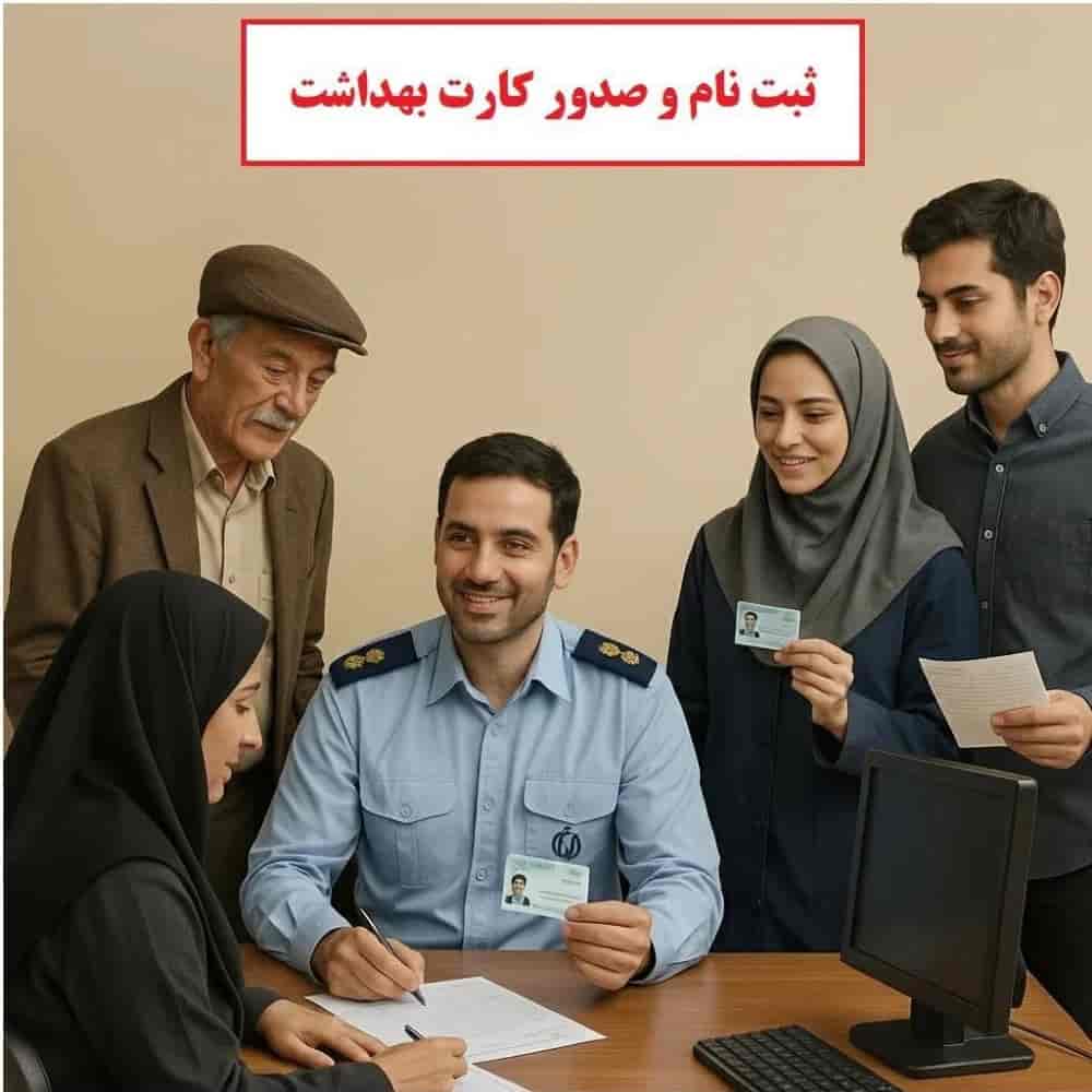 ثبت نام و صدور کارت بهداشت